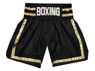 Personalisierte Boxshorts , Boxhosen selber gestalten : KNBSH-032-Schwarz-Gold